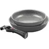 Image de Ballarini Set de 3 poêles à frire Torre 24 + 28cm, Poêle + casserole, Argent, Gris
