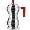Image de Alessi Machine à espresso Pulcina adaptée à l'induction, Cafetière moka, Argent