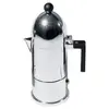 Image de A di alessi a9095/3 b la cupola cafetière espresso en fonte d'aluminium avec poignée et pommeau en pa - noir