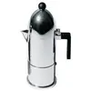 Image de A DI ALESSI - A9095/6 B - LA CUPOLA - CAFETIÈRE EXPRESSO EN FONTE D'ALUMINIUM POIGNÉE - NOIR
