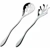 Image de Alessi Couverts à salade MEDITERRANEO argenté, Couverts de service, Argent