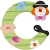 Image de Sevi, Lettre en bois + en tissu, Clown C