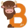 Image de Sevi, Lettre en bois + en tissu, Animaux B