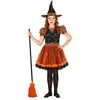Image de Déguisement De Sorcière - Orange - Enfant - 5/7 ans (110 à 122 cm) WIDMANN