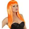 Image de Perruque longue orange a frange femme
