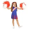 Image de Déguisement Cheerleader Rouge et Bleu (5/7 ans)