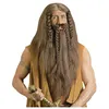 Image de Perruque Barbare Avec Barbe Et Moustaches - Marron