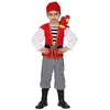 Image de Déguisement Pirate rouge et noir avec perroquet - Enfant - 2/4 ans (86 à 104 cm) WIDMANN