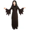 Image de Déguisement de Sorcière Gothique - Mortisia - Enfant Taille : 8/10 ans (126 à 138 cm)