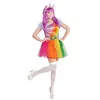 Image de déguisement robe licorne flashy femme - s - multicolore - widmann 07561