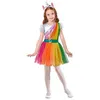 Image de Déguisement Licorne Féerique - Fille - 8/10 ans (128 à 140 cm) WIDMANN