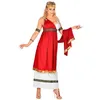 Image de déguisement impératrice romaine robe longue femme - m - rouge - widmann 009102