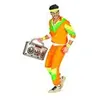 Image de déguisement survêtement années 80 homme - m - orange - widmann 10172