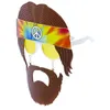 Image de Lunettes Hippie Avec Barbe - Multicolores