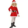Image de Déguisement de Mère Noël fille (8/10 ans - 140 cm)