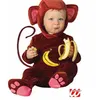 Image de Déguisement Combinaison Bébé Singe avec Coiffe