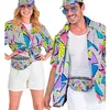 Image de Chemise mixte mode funk années 80 - Blanche - L/XL WIDMANN