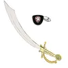 Image de Cimeterre Pirate Avec Cache Oeil - Argent
