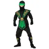 Image de Déguisement Combat Ninja Vert - Enfant - 4/5 ans (104 à 110 cm) WIDMANN