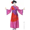 Image de Costume Geisha Enfant - Rouge / rose / violet - 128 cm