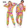 Image de Costume Hippie Groovy Love Fluo - Adulte - M WIDMANN