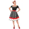 Image de déguisement pin-up chic années 50 femme - m - noir - widmann 48342