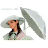 Image de Ombrelle Galon Dentelle Blanche - Blanc