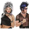 Image de Collier Ras-du-cou Punk à Pointes Carnaval gray