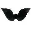 Image de Ailes d'ange noires à plumes adulte (85 x 30 cm) Horreur