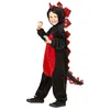 Image de Déguisement De Dragon Noir Et Rouge - Enfant - 2/3 ans (86 à 96 cm) WIDMANN