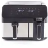Image de Friteuse à air chaud double Ardes ARFRYA03D 9 L Indépendante Noir Acier inoxydable