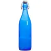 Image de Bouteille à limonade avec son bouchon mécanique Giara 1 l bleu - Bormioli Rocco - Bleu - Verre