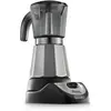 Image de De'Longhi Alicia EMKM 4, Cafetière moka, Noir, Transparent, Argent