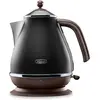 Image de De'Longhi Icona Vintage KBOV 2001.BK, Bouilloire électrique, Noir, Marron