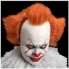 Image de perruque front latex clown film cheveux roux - carnival toys 02277