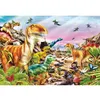 Image de Puzzle 104 pièces : Le pays des dinosaures Clementoni