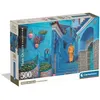 Image de Puzzle compact 500 pièces Clementoni Blue Street of Chefchaouen