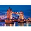 Image de Puzzle 1000 pièces + poster : Tower Bridge la nuit, Londres Clementoni