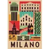 Image de Puzzle 1000 pièces Compact : Style in the City- Milan Clementoni