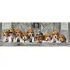 Image de Puzzle panoramique 1000 pièces + poster : Beagles Clementoni