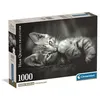Image de Puzzle Kitty, photo de chat noir & blanc 1000 pièces