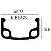 Image de Mvtek Jante Sport R 1.5/8'' 700 - 28'' 36H