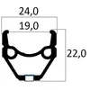 Image de Mvtek Jante 650C-26´´ 36H