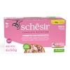 Image de 6x50g Thon avec jambon Schesir Complete Nutrition en gelée Pâtée pour chat
