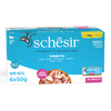 Image de 6x50g thon Schesir Complete Nutrition Filet en bouillon Aliment humide pour chats