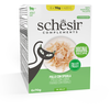 Image de 6x70g Schesir Complements Filet en gelée poulet avec bar pâtée pour chat