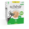 Image de 6x70g Schesir Complements Filet en gelée poulet pâtée pour chat