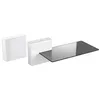 Image de MELICONI GHOST CUBE SHELF Systeme de gestion des cables - 1 cube et 1 etagere - Poids max : 3 Kg - Blanc