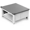 Image de Réhausseur pour appareil électroménager avec panier métallique Meliconi Base Space Basket 656143 Blanc
