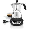 Image de Bialetti Easy Timer 3 tasse, Cafetière moka, Or